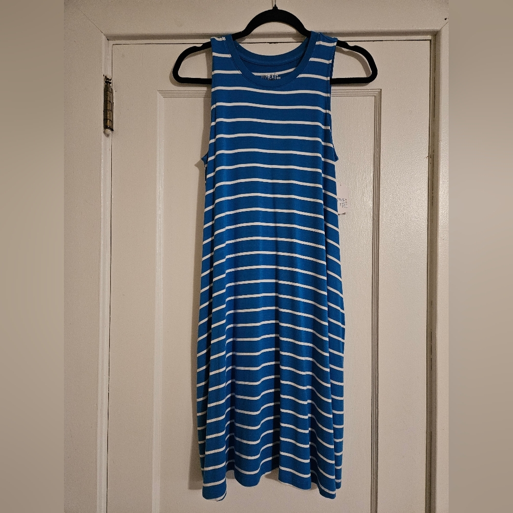 NWT Sleeveless Aline Striped T-shirt Dress Size 4/6